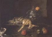 Jean Baptiste Simeon Chardin Partridge and hare cat Germany oil painting artist